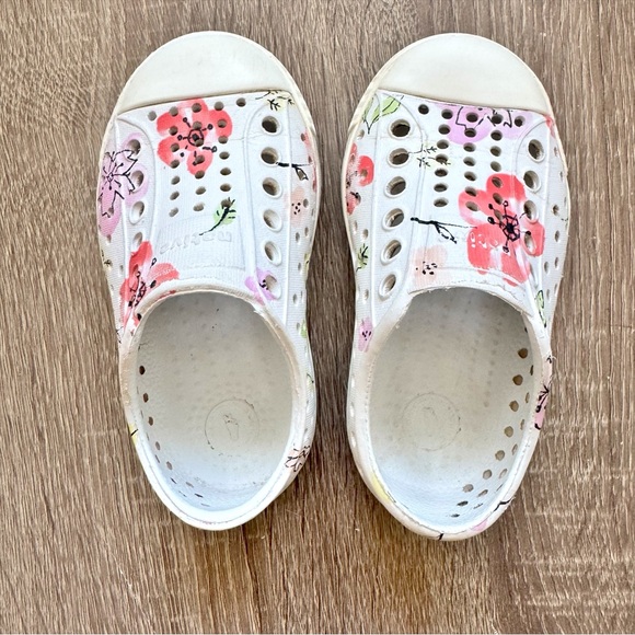Native Jefferson Kids Shoes Floral Infant Toddler Girl 5 - Picture 3 of 9